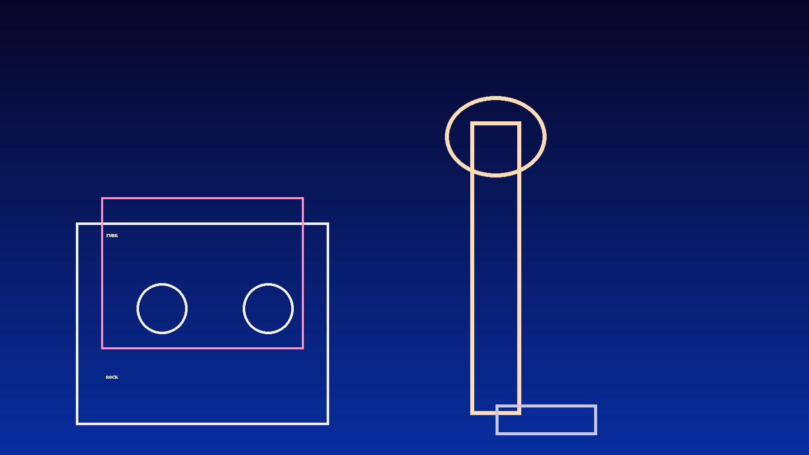 Rock guitar and tube amplifier lighting up a stage, representing TubeRock.com